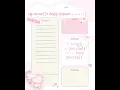 A coquette daily planner i made