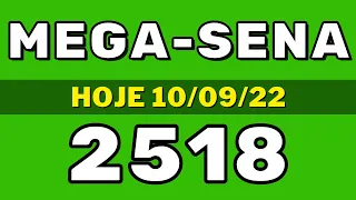Resultado da Mega-Sena concurso 2518 - Mega-sena de hoje (10-09-22)