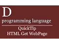 QuickTip - D programming language Tutorial