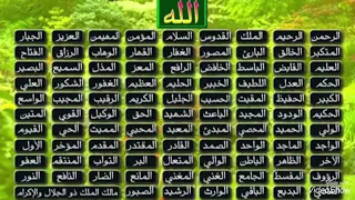 اسماء الله الحسني كامله بصوت هشام عباس تقنيه فائقه HD 