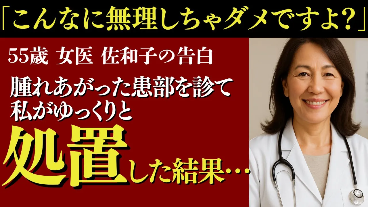 Outline Video 【シニア恋愛】「こんなに我慢してたんですか…?」55歳・女性医師。病院の診察で心がつながった、再会と癒しの午後【恋愛小説】