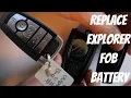 2018 - 2023 Ford Explorer Key Fob Battery Replacement DIY