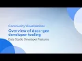 Community Visualizations Overview of dscc-gen developer tooling