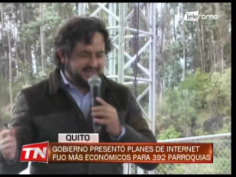 Gobierno presentó planes de internet fijo más económicos para 392 parroquias