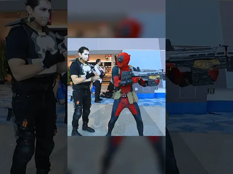 But Frank, Deadpool just wants to play with your toys 🥲💀 #deadpool #punisher #cosplay