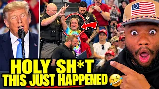 ALL HELL BREAKS LOOSE: Security Rushes In During TRUMP Rally After Paid Protester SCREAMED at Him. 😱