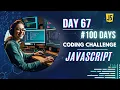 Day 67 Find the Min Element in an Array Without Sorting 100 Days of JavaScript Coding Challenge
