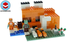 LEGO Minecraft 21178 The Fox Lodge - LEGO Speed Build Review