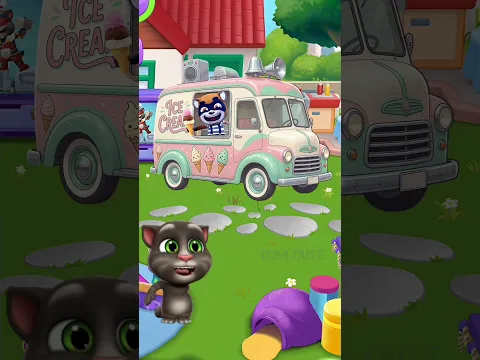 Ice Cream Shop 🤯 #shorts​ #tom​ #animation​ #cartoon​ #viral​ #talkingtom #shortvideo #trend1​
