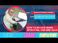 how to rotate text in html using css text rotate in html css