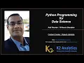 Getting Started with Python Python Anaconda Installation Jupyter Notebook k2analytics co in