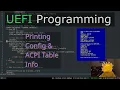 Printing Configuration Tables ACPI Table Signatures UEFI Dev in C