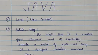 What are while loops in Java Dev Domain
