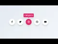 Social Media Buttons with Tooltip on Hover using only HTML CSS