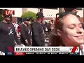 This should be a national holiday Fans line up for Atlanta Braves Walk ahead of home opener