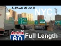 NYC to I-80 New Jersey Full Length 4K60 Detailed Timestamps Westbound of 11