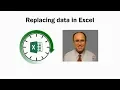 How to replace or substitute data in Excel
