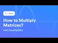 Step-by-Step Matrix Multiplication Typical Problem Solved