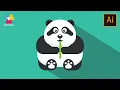 Panda tutorial in Adobe Illustrator