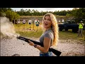 Sallie misses all her shots at the range