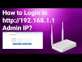 Download Lagu How to Login to http://192.168.1.1 Admin IP?