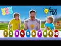Counting and Coloring Easter Eggs Easter Egg Hunt for Kids