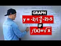 MCR3U Grade 11 Functions - Graph Transformed Square Root Function