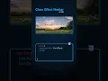 Glass effect navbar