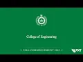 Engineering UNT Commencement Fall 2025