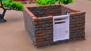 House Construction 2 | DIY Mini House Building with Bricks and Cement Construction Science Project