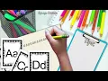 Back to School Alphabet Posters Classroom Decor Modern Farmhouse Rectangle Design