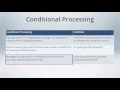 01 Conditional Processing Introduction