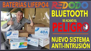 REDODO LIFEPO4+BLUETOOTH LAS NUEVAS BATERÍAS ANTI-INTRUSIÓN.