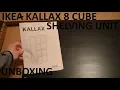 Unboxing Ikea Kallax Black 8 Cube 2X4 Shelving Unit