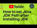 How to set Java JDK Path in Windows 10 8 7 in URDU Hindi 2020