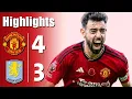 Manchester United vs Aston Villa 4-3 - All Goals \u0026 Highlights - 2025