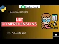 List Comprehensions HackerRank-11 Pythonista - Geek CodeWithMe Shravanthi