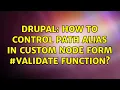 Drupal How to control path alias in custom node form function