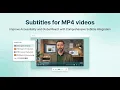 How to add subtitles to MP4 files