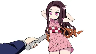 Nezuko Zero Two Dodging Meme 