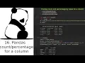 Pandas count and percentage by value for a column
