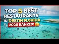 Top 5 Best Restaurants in Destin 2026 Ranked Where to Eat in Destin FL