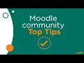 Disable the modules Moodle Community Top Tips