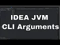 How to set JVM arguments in IntelliJ IDEA
