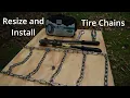 DIY - How To Resize Tire Chains for Lawn Tractor