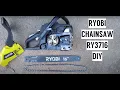 How to Take Apart Clean Ryobi Chainsaw Replace Chain RY3716 16