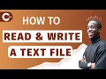 Read and Write a text file in C File Processing