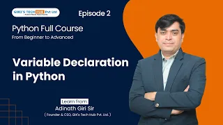 Python for Beginners Episode 2 - Variables in Python Explained with Examples