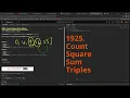 Leetcode Daily Challenge 1925 Count Square Sum Triples
