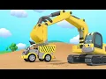 The Excavator Song | Blippi & Gecko | @GeckosGarage  | Cartoons & Kids Songs